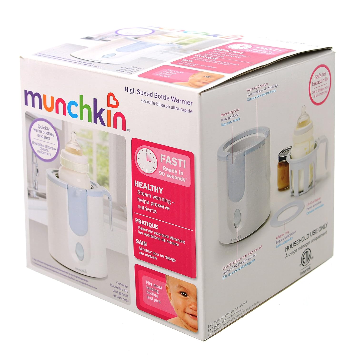 Munchkin High Speed Bottle Warmer, White , New, Free Shipping eBay