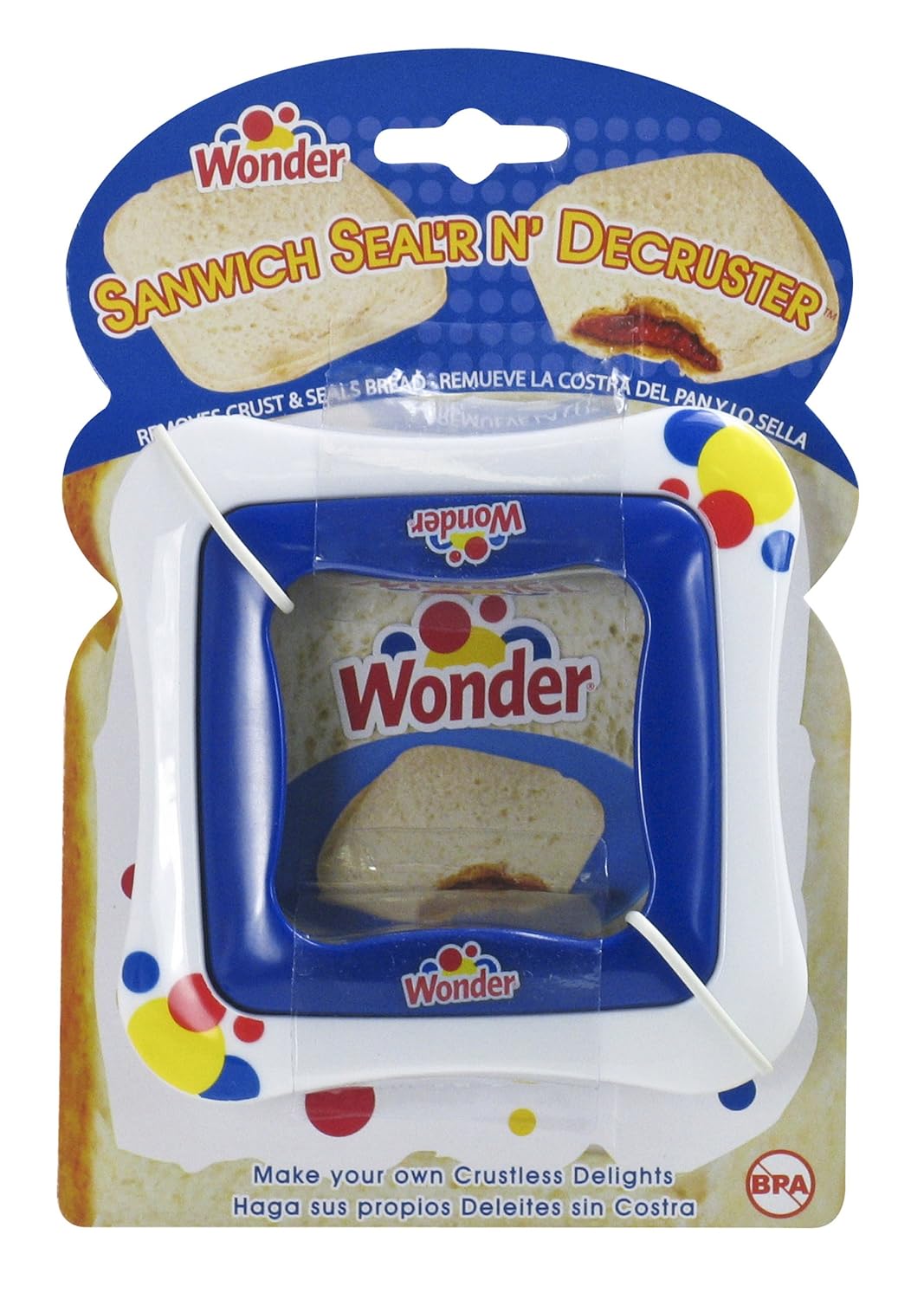 Wonder Sandwich Sealer N Decruster Bread Toast Crust Remover Lunch box