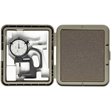 Mitutoyo 7313 Dial Thickness Gage, Lens Thickness Reverse Anvil, 0-10mm Range, 0.01mm Graduation, +/- 15 micrometer Accuracy