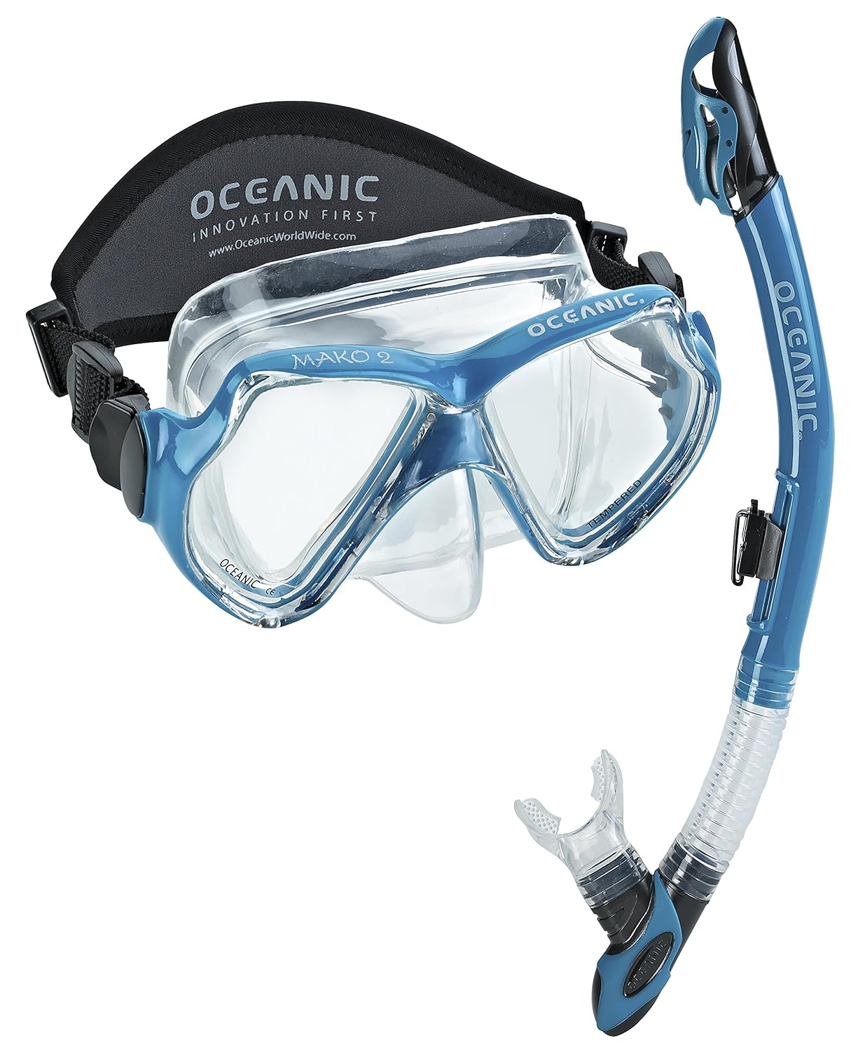 Oceanic Mako Scuba Snorkeling Dive Mask Ultradry Snorkel Set eBay