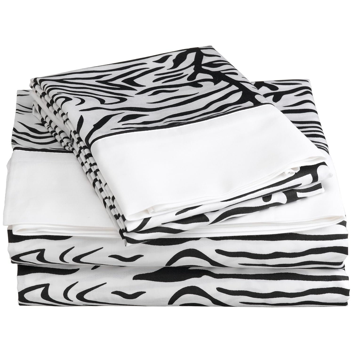Zebra Bed Sheets for Pink and Black Bedrooms