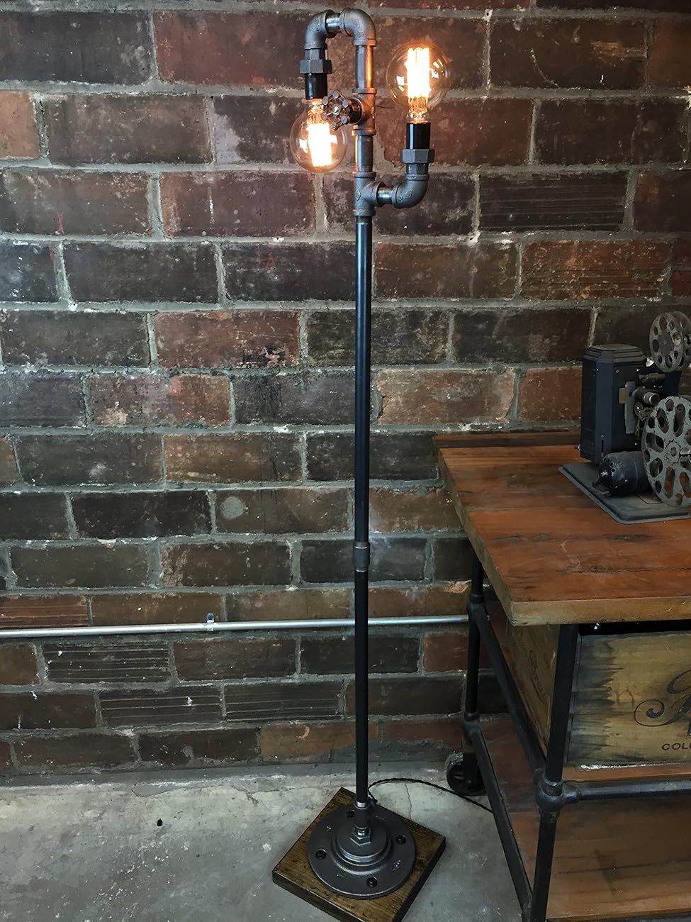 Industrial Style Floor Lamp Multi Bulb Edison Floor Lamp