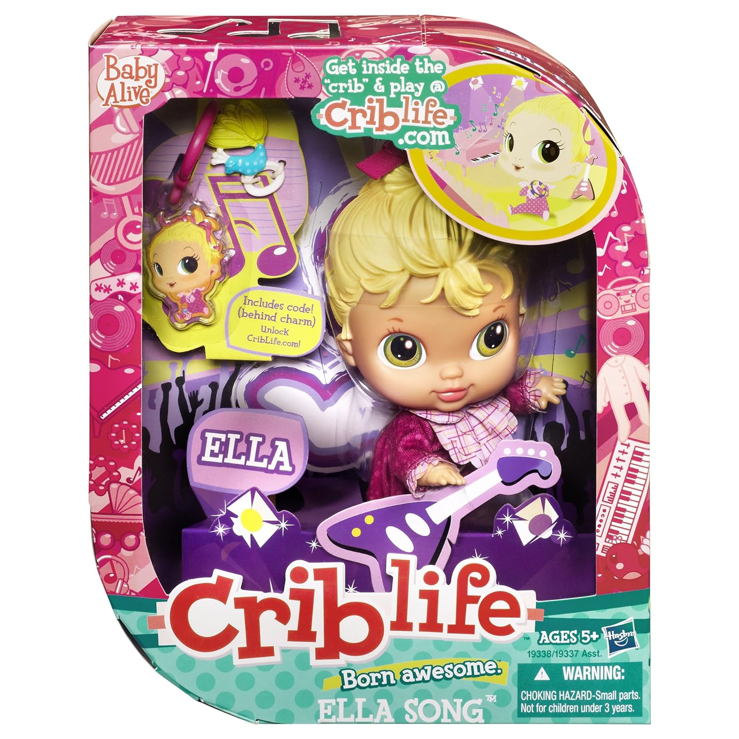 BRAND NEW CRIB LIFE BABY ALIVE ELLA SONG FRIENDSHIP DOLL AGED 5 YEARS