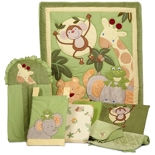 NoJo Jungle Babies 8 Piece Bedding Set