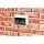 Arlington DHB1BRC-1 Outdoor Electrical Box for New Brick Construction, Brown Box/Clear Cover, Horizontal/1-Gang