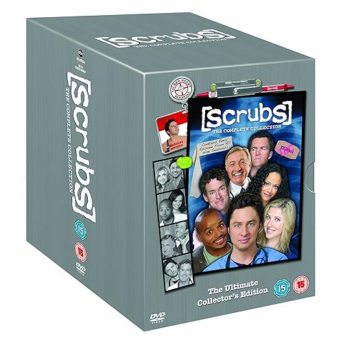 Scrubs - Season 1,2,3,4,5,6,7,8,9 Complete DVD Box Set UK Region 2 NEW