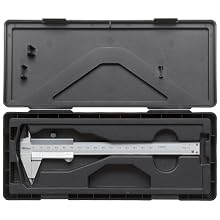 Mitutoyo 536-121 Vernier Caliper, Stainless Steel, Narrow Tip Jaw, 0-150mm Range, +/-0.05mm Accuracy, 0.05mm Resolution