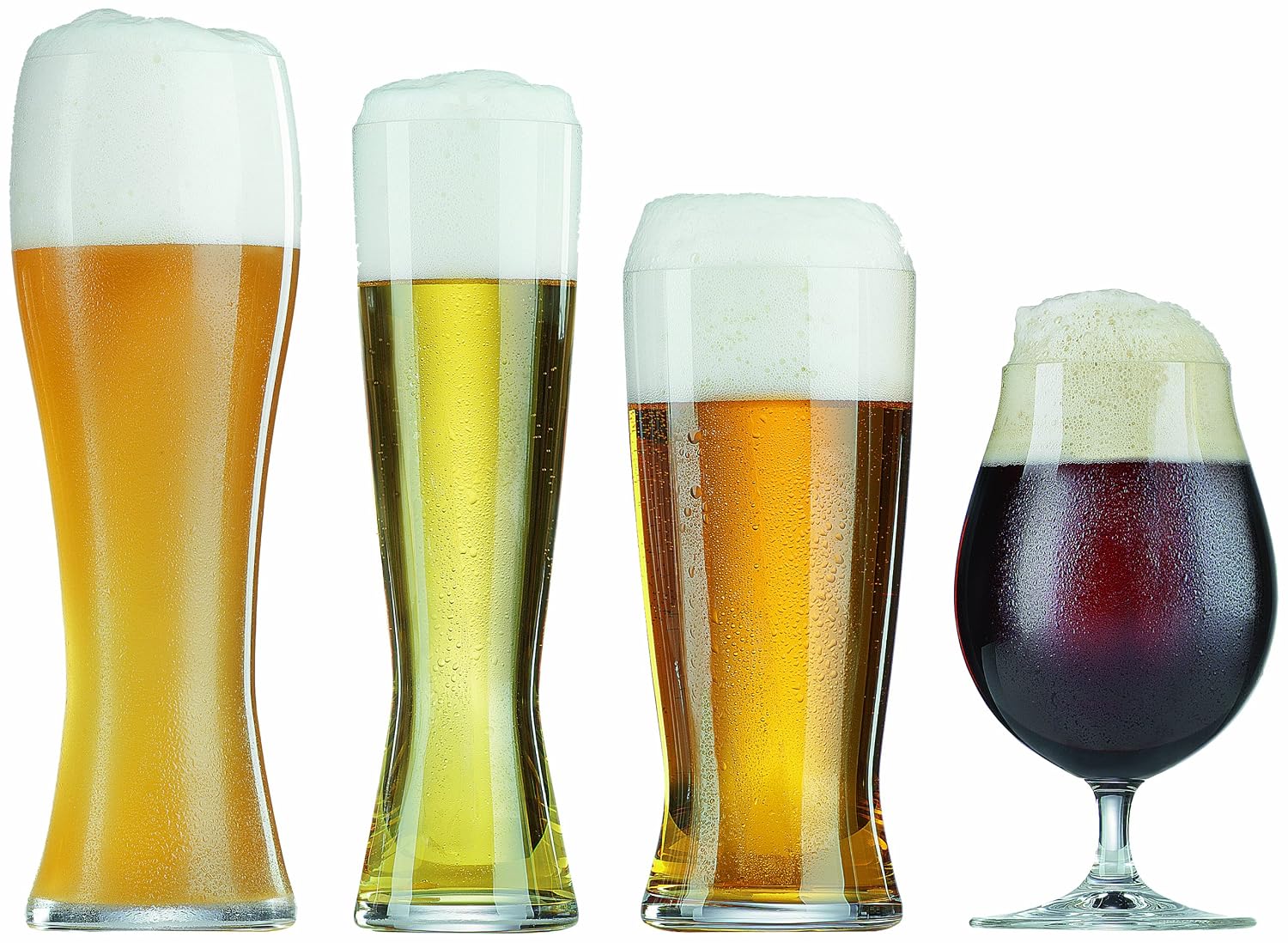 The perfect set of beer glasses for the hip craft beer drinker.