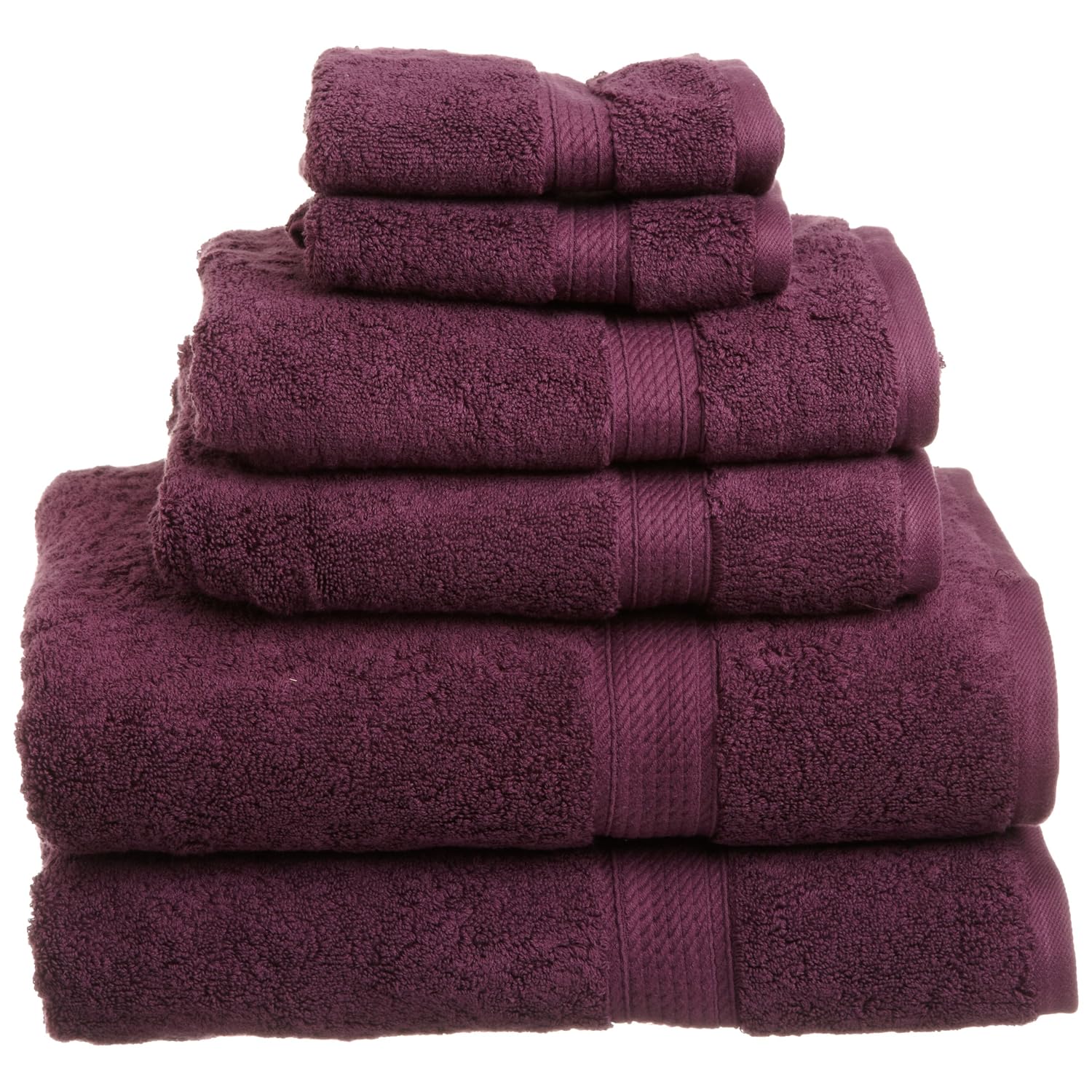 Plum Purple Towels width=