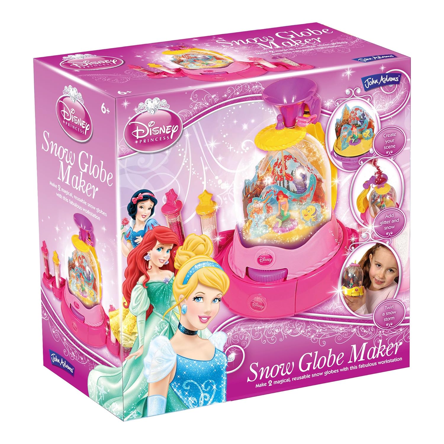 Disney Princess Snow Globe Maker GlitterFilled, TwirlTastic Fun/Toy