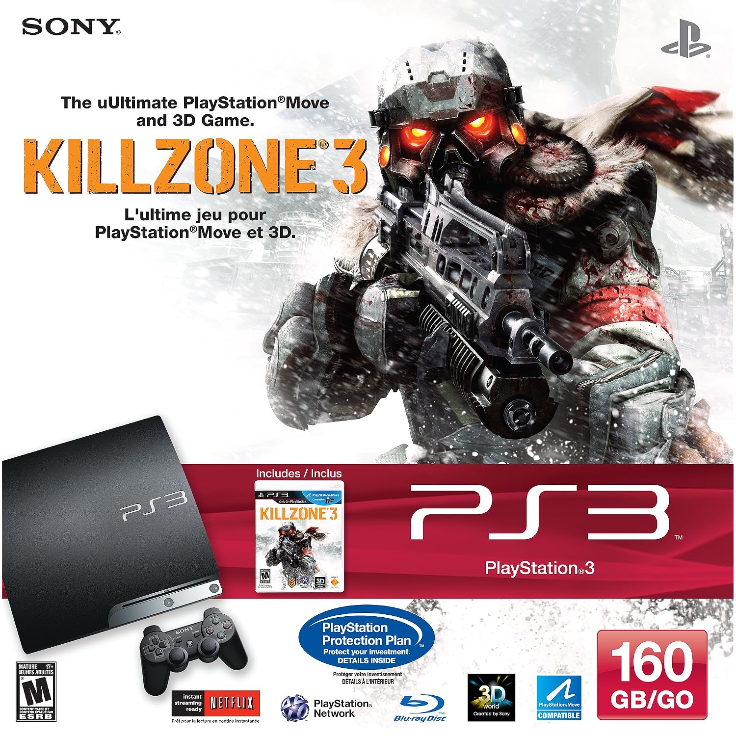 PLAYSTATION 3 160 GB Killzone 3 Bundle