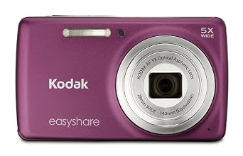 Kodak EasyShare M552 14 MP Digital Camera with 5x Optical Zoom and 2.7-Inch LCD - Dark Pink