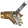 Justrite 08552 Brass Self-Closing Drum Gate Valve, 2" NPT Male