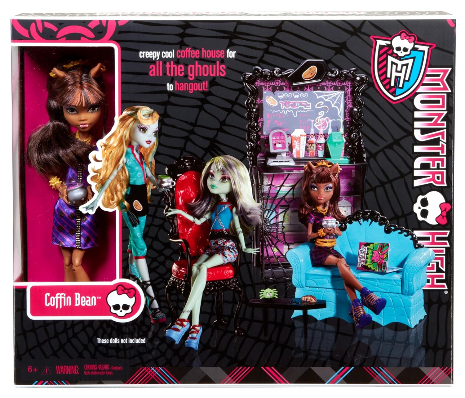 Купить Monster High Coffin Bean and Clawdeen Wolf Doll Playset в интернетмагазине Amazon с