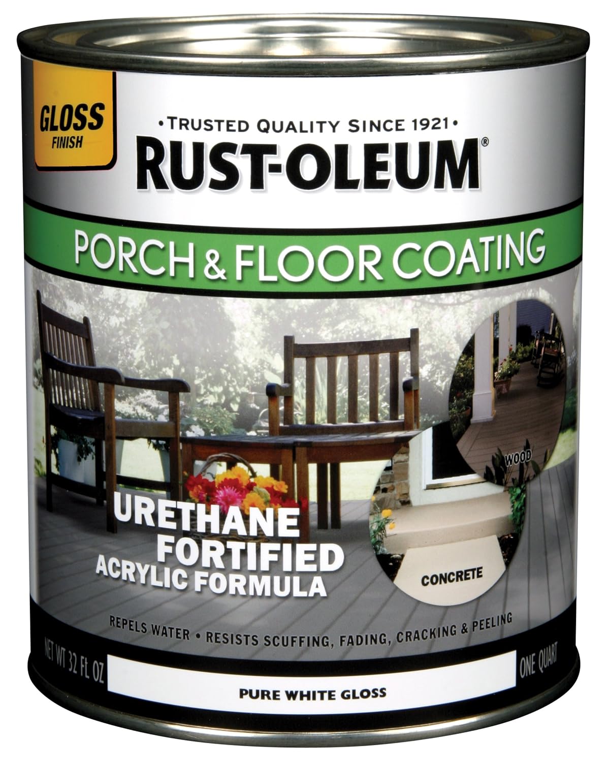 Купить RustOleum Porch Floor Paint, 1Quart в интернетмагазине Amazon