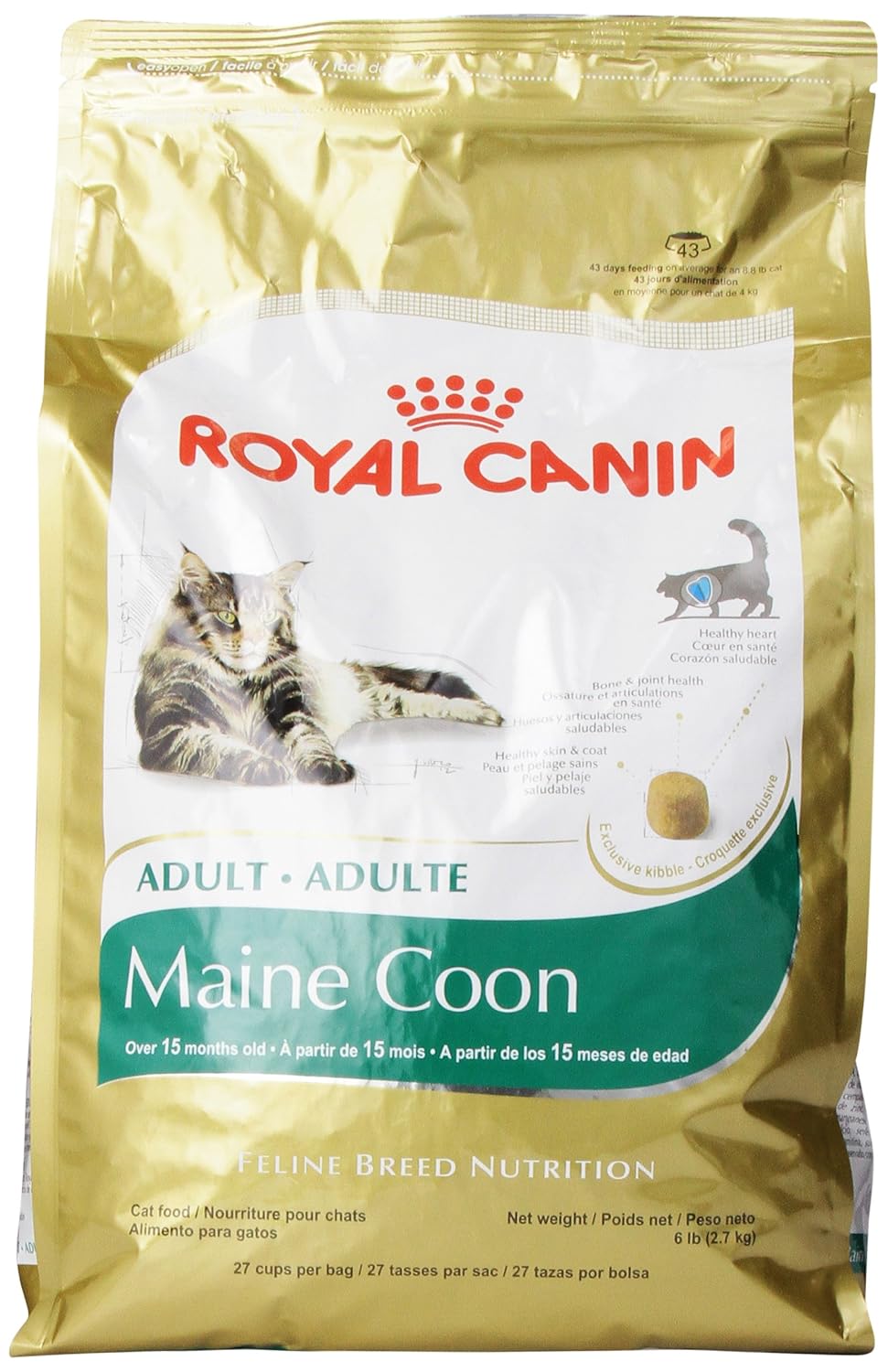 Royal Canin Maine Coon Dry Cat Food, 6 Pound Bag , New, Free Shipping