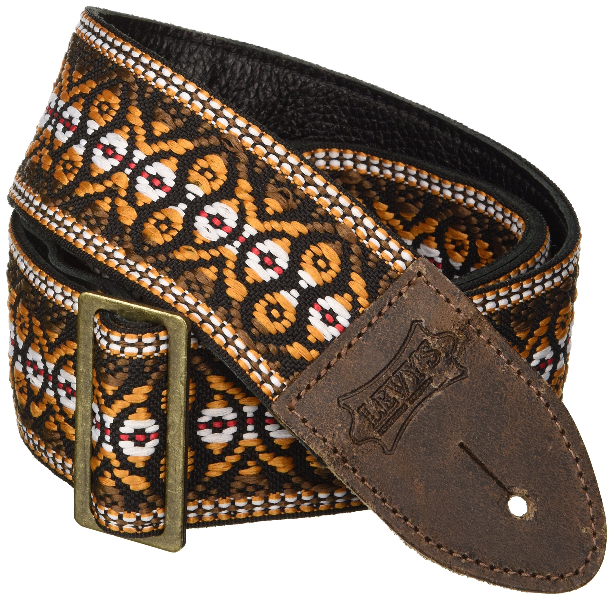 Levy's Leathers Guitar Strap, M8HTV20, 2" jacquard weave guitar strap