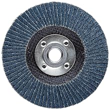 Weiler Vortec Pro Abrasive Flap Disc, Type 27, Threaded Hole, Phenolic Backing, Zirconia Alumina, 4-1/2" Dia., 40 Grit (Pack of 1)
