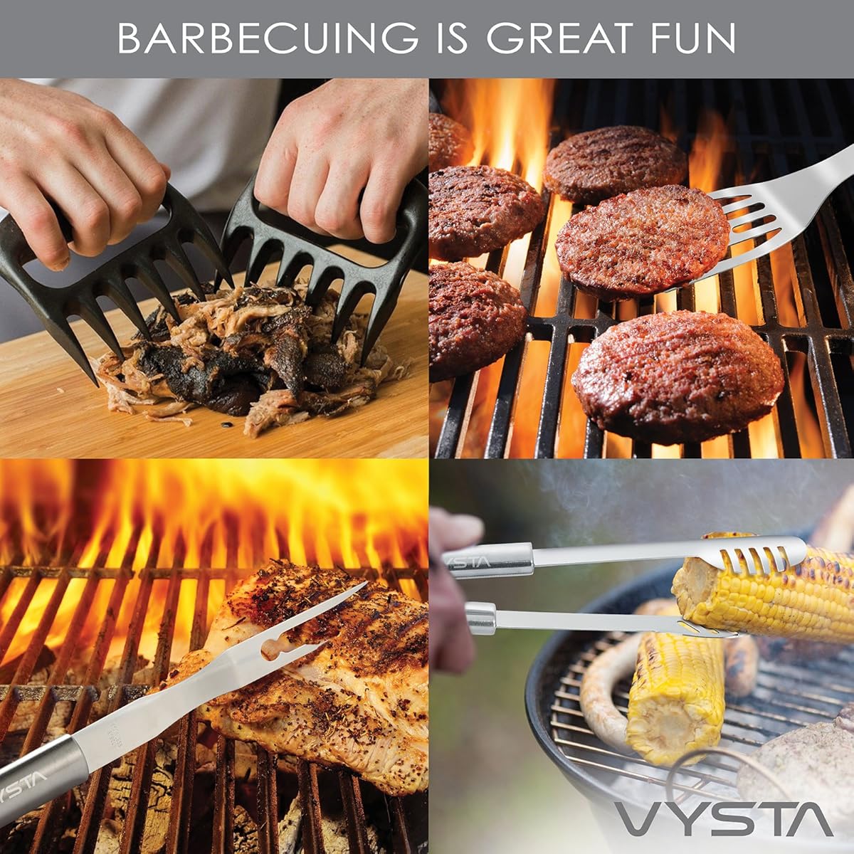 29 Piece BBQ Tools Set Barbecue Accessories With Carrying Case Professional Grade Stainless