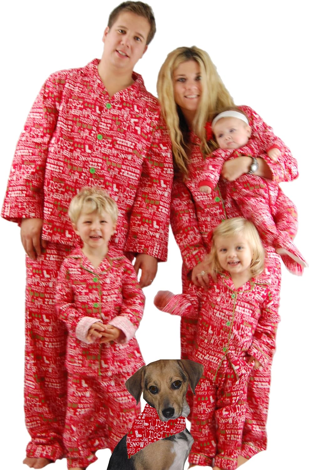 Sleepyheads Family Matching Christmas Cheer Flannel Pajamas