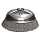 Weiler Wire Cup Brush, Threaded Hole, Steel, Crimped Wire