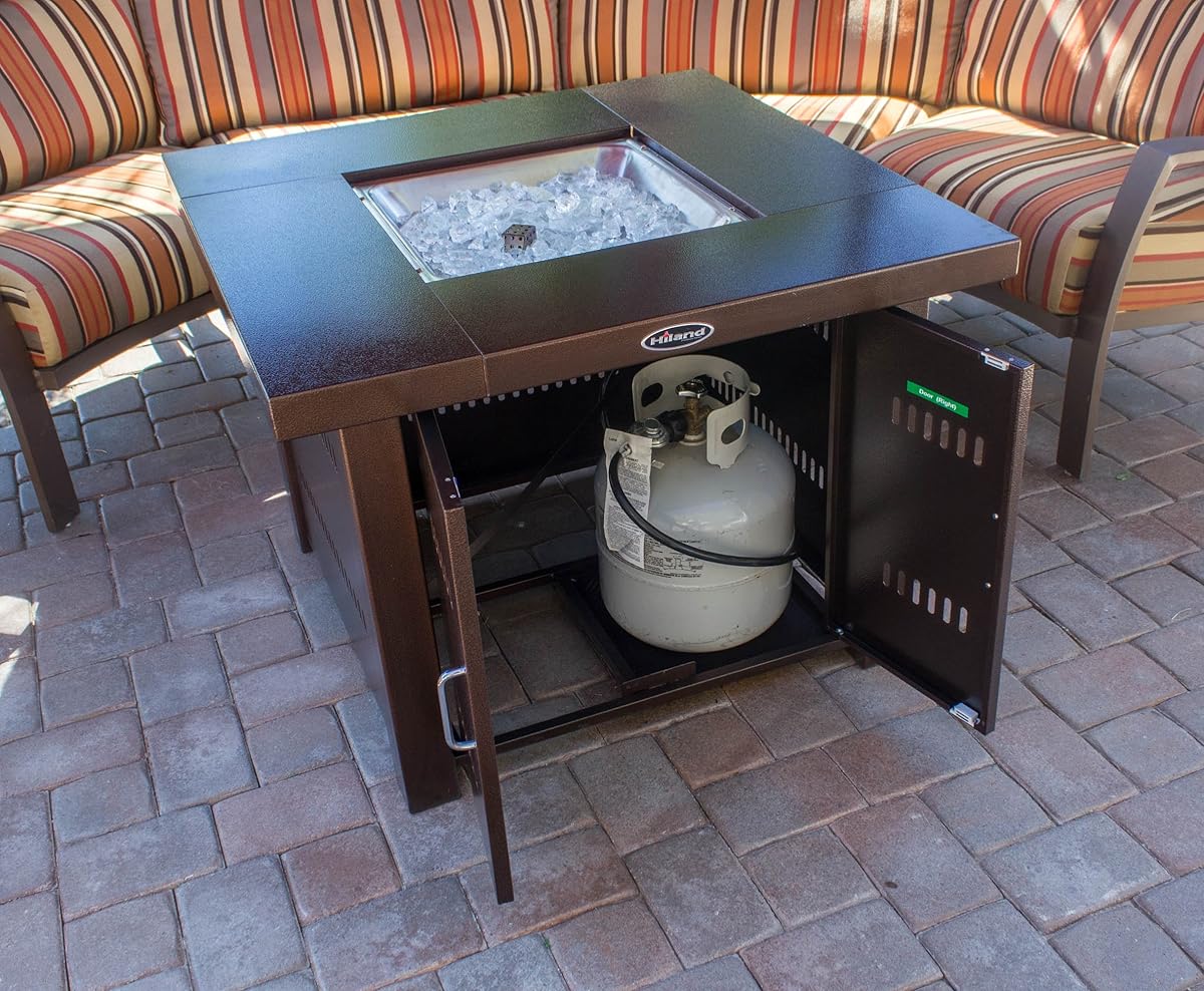 AZ Patio Heaters GSFPC Propane Fire Pit, Antique Bronze Finish