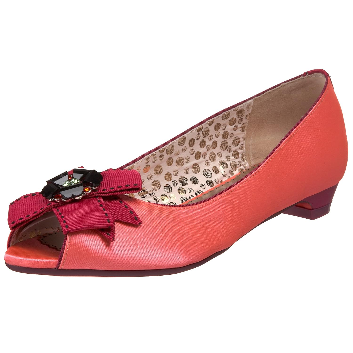 Pink Wedding Shoes :  wedding shoes pink green flat shoes peep toes 91hkYc0GUqL. SL1500 .jpg