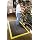 Wearwell Nitrile Rubber 576 24/Seven GritWorks Anti-Fatigue Mat, for Wet Areas, 3' Width x 3' Length x 5/8" Thickness, Black