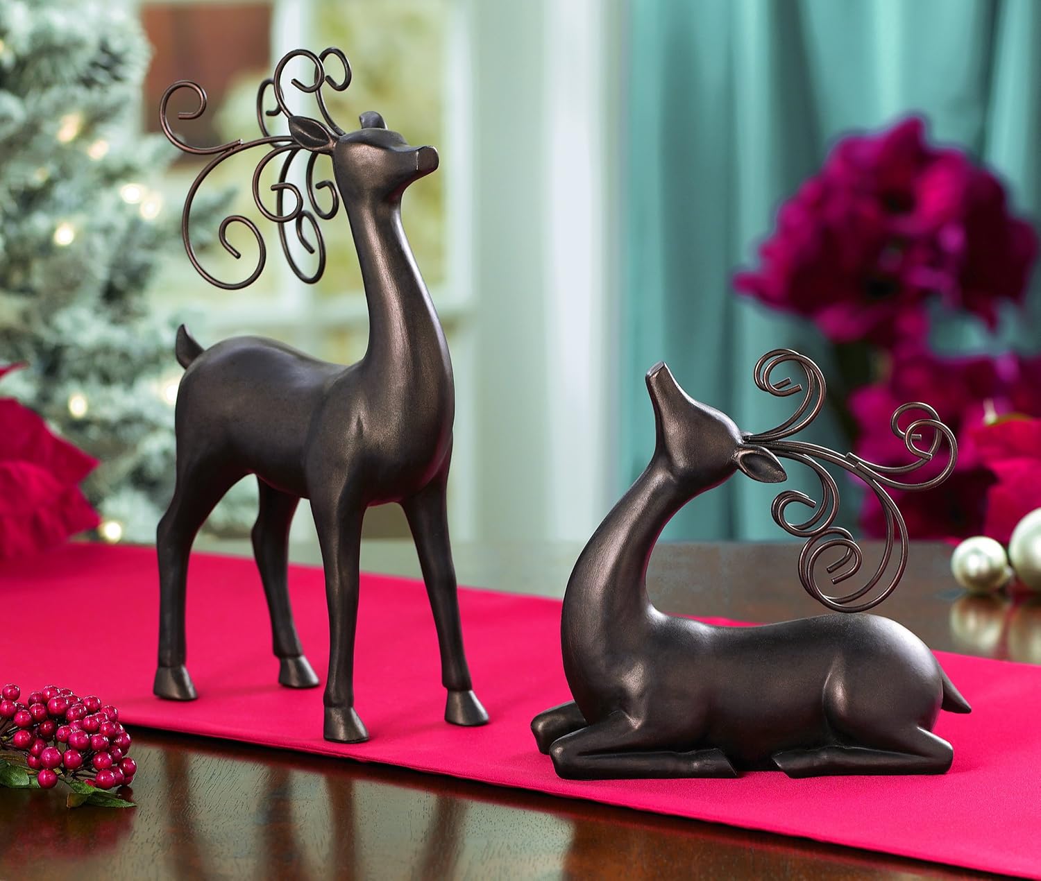 Reindeer Figurines for Christmas  WebNuggetz.com