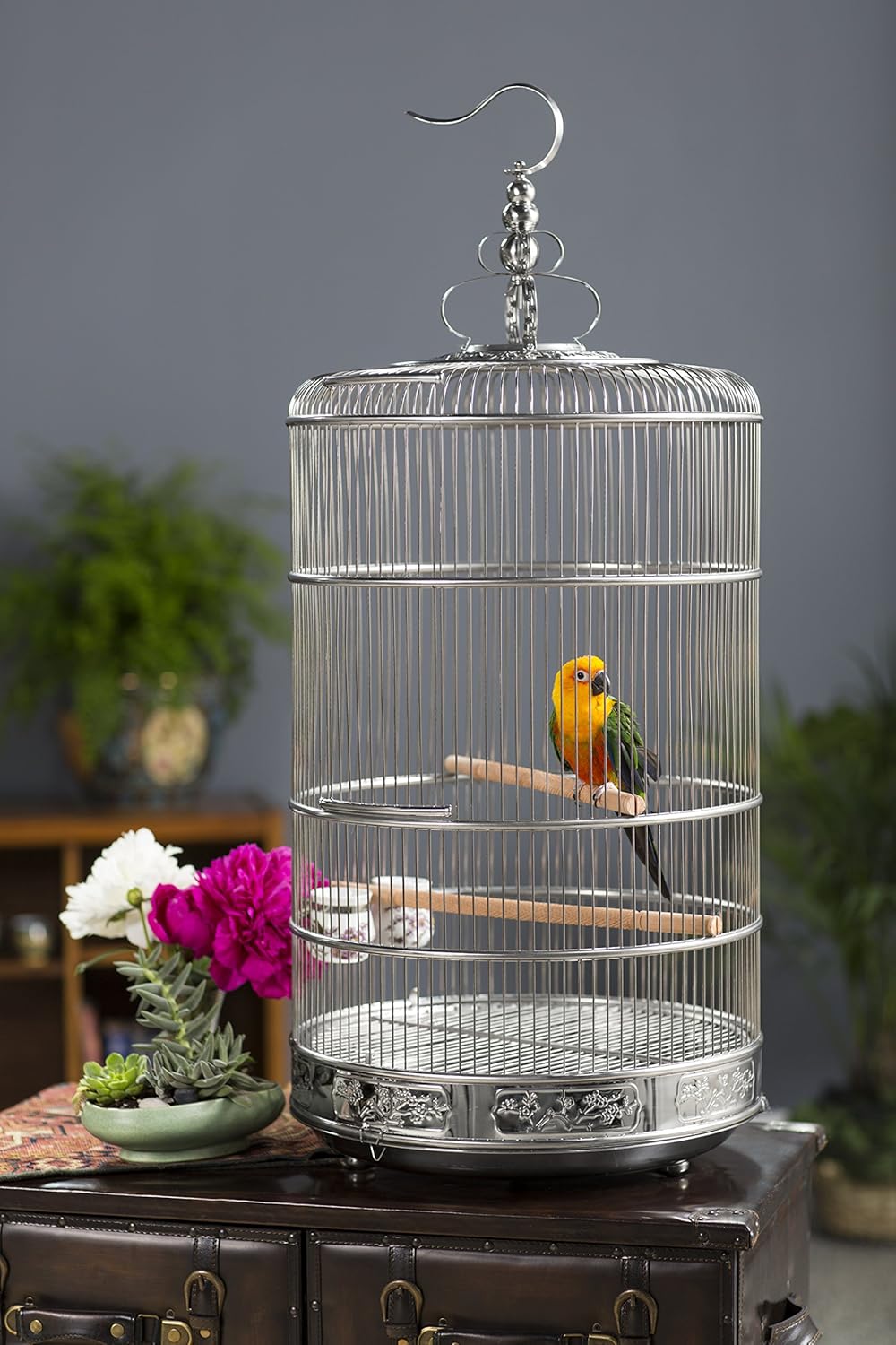 Bird Cage Stainless Steel For Canary Finch Cockatiel Parakeet Made In