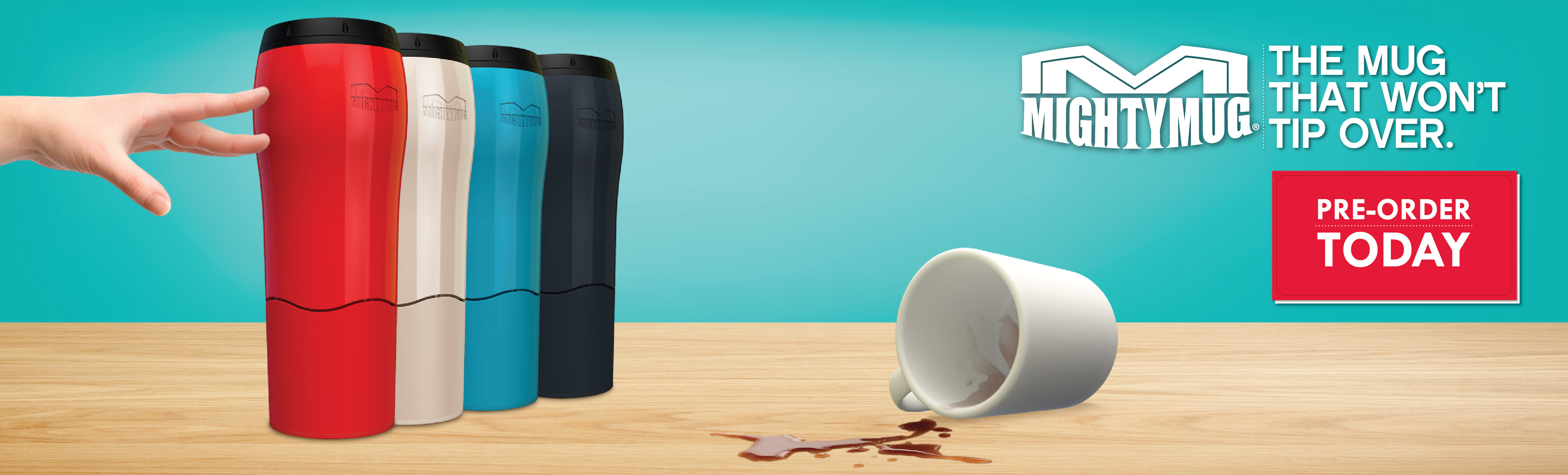 Highlighted by CBS News as one of the most innovative item for 2012, The Mighty Mug unveils its latest generation. Receiving praise from The Today Show, USA Today, and bloggers around the world! Pre-Order yours now!  