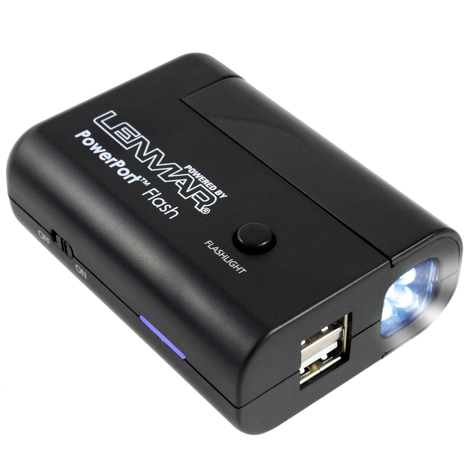 Lenmar PPUALF1 PowerPort Flash 2x USB Portable Battery and Charger with Flashlight $12.99