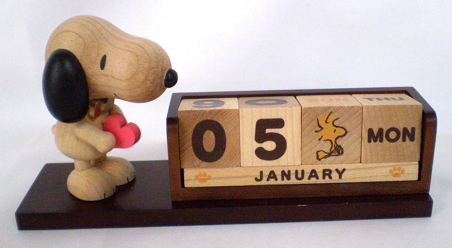 Snoopy Peanuts Woodstock 2015 Wooden Wood Block Perpetual Calendar Free Japan EBay Snoopy Peanuts Woodstock 2015 Wooden Wood Block Perpetual Calendar Free Japan EBay