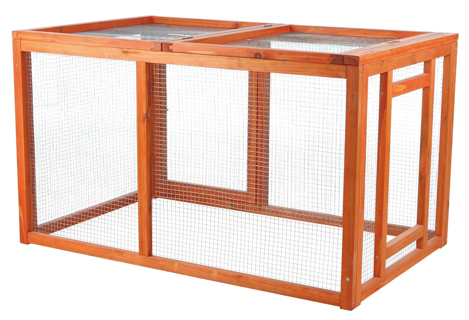 Portable Chicken Coop Mesh Cover Hen Hutch Nest Box Rabbit Pet House ...