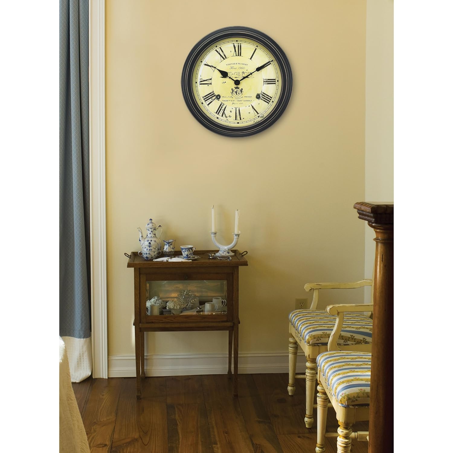 Chaney Instruments 18Inch Vintage Port Wine Wall Clock , New, Free