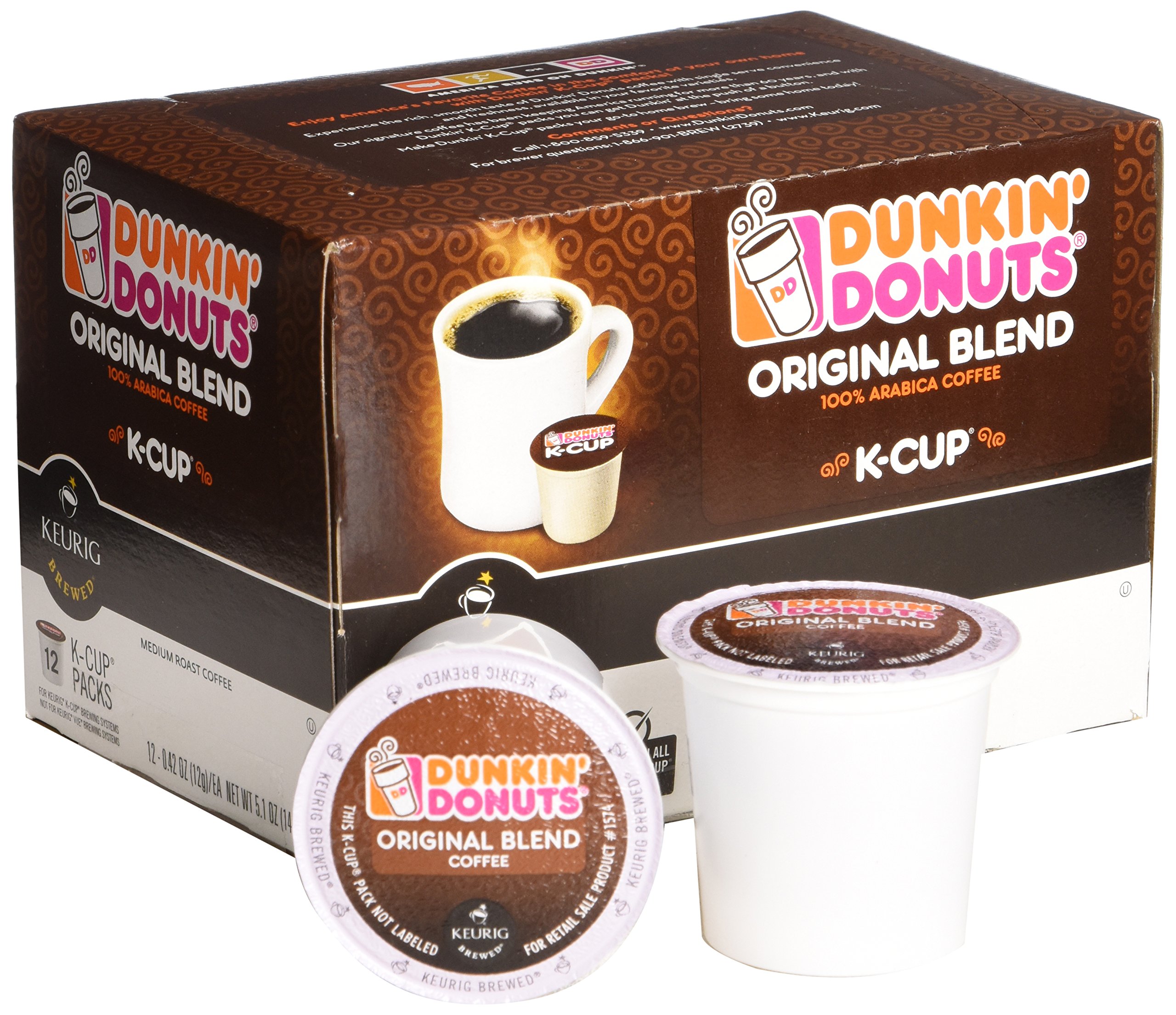 Galleon Dunkin Donuts KCups Original Flavor Box Of 12 Kcups For