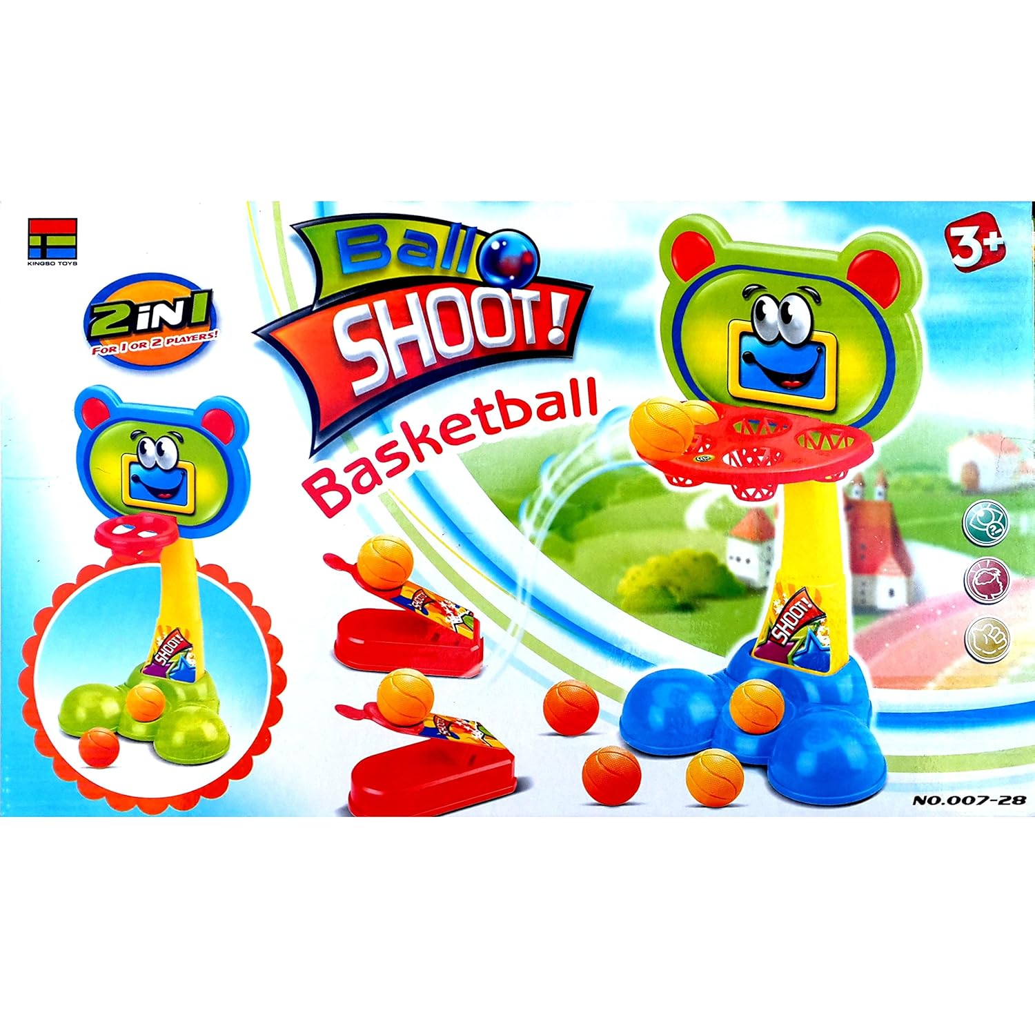 2IN1 MINI SHOOT BALL BASKETBALL SHOOTING GAME SET TOY KIDS FAMILY FUN TOYS