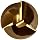 Niagara Cutter DTF310 High-Speed Steel End Mill, General Purpose, Regular Length, TiN Coated, 3 Flutes, Double Square End