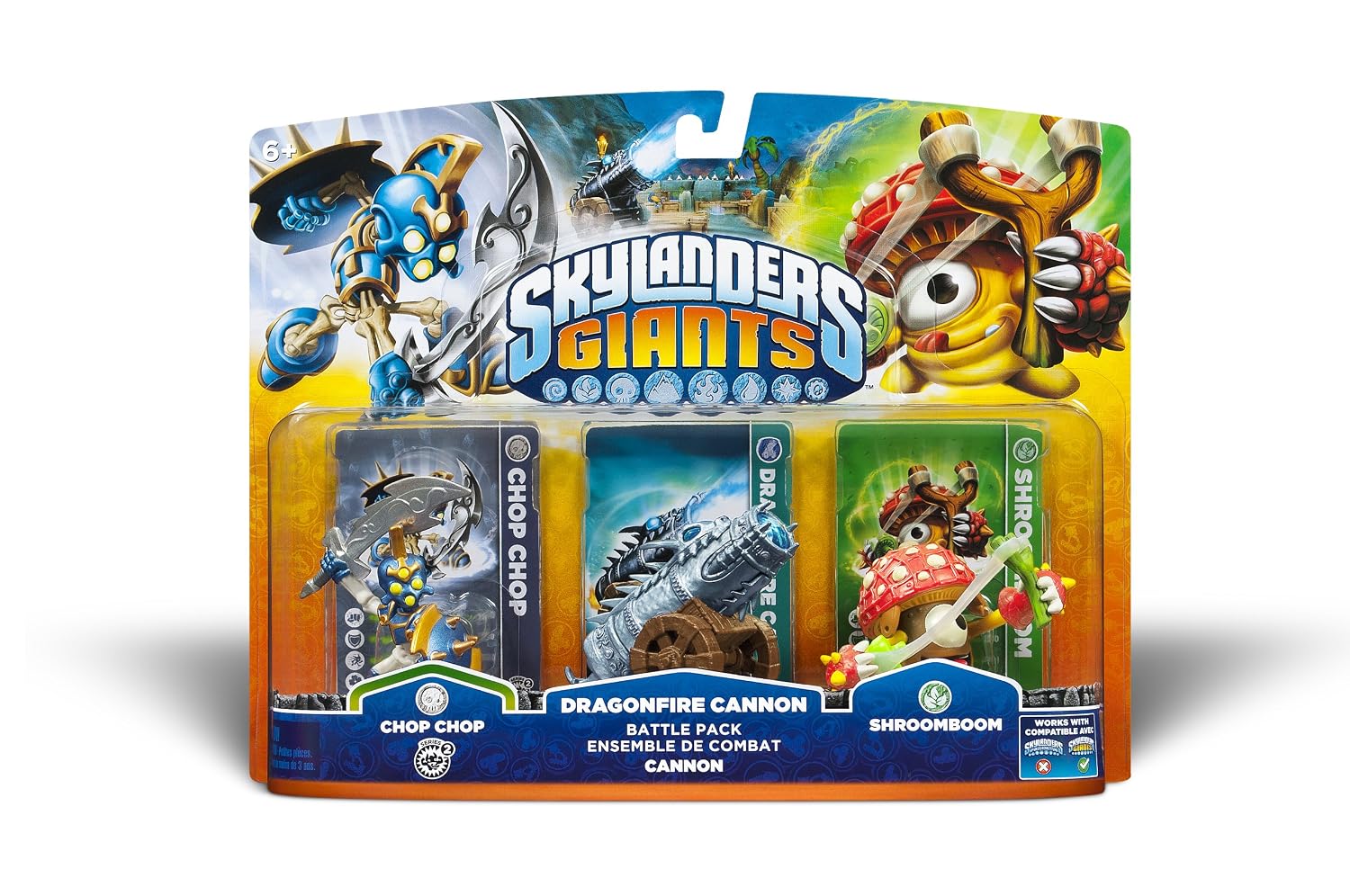 Skylanders Giants Battlepack #1 – Chop Chop – Dragonfire Cannon – Shroomboom $9.99