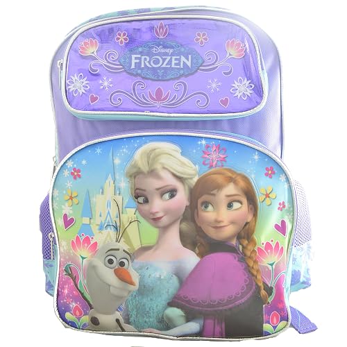 Disney Frozen Backpack Elsa Anna Olaf Large 16 School Bag