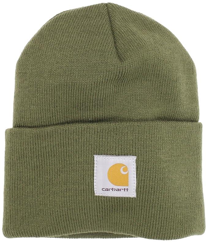 Amazon.com: Carhartt Men's Acrylic Watch Hat,Army Green,One Size ...
