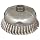 Weiler Wire Cup Brush, Threaded Hole, Stainless Steel 302, Partial Twist Knotted, 6" Diameter, 0.023" Wire Diameter, 5/8"-11 Arbor, 1-3/8" Bristle Length, 6600 rpm (Pack of 1)