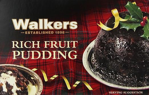 Walkers Shortbread Rich Fruit Pudding, 16-Ounce Box