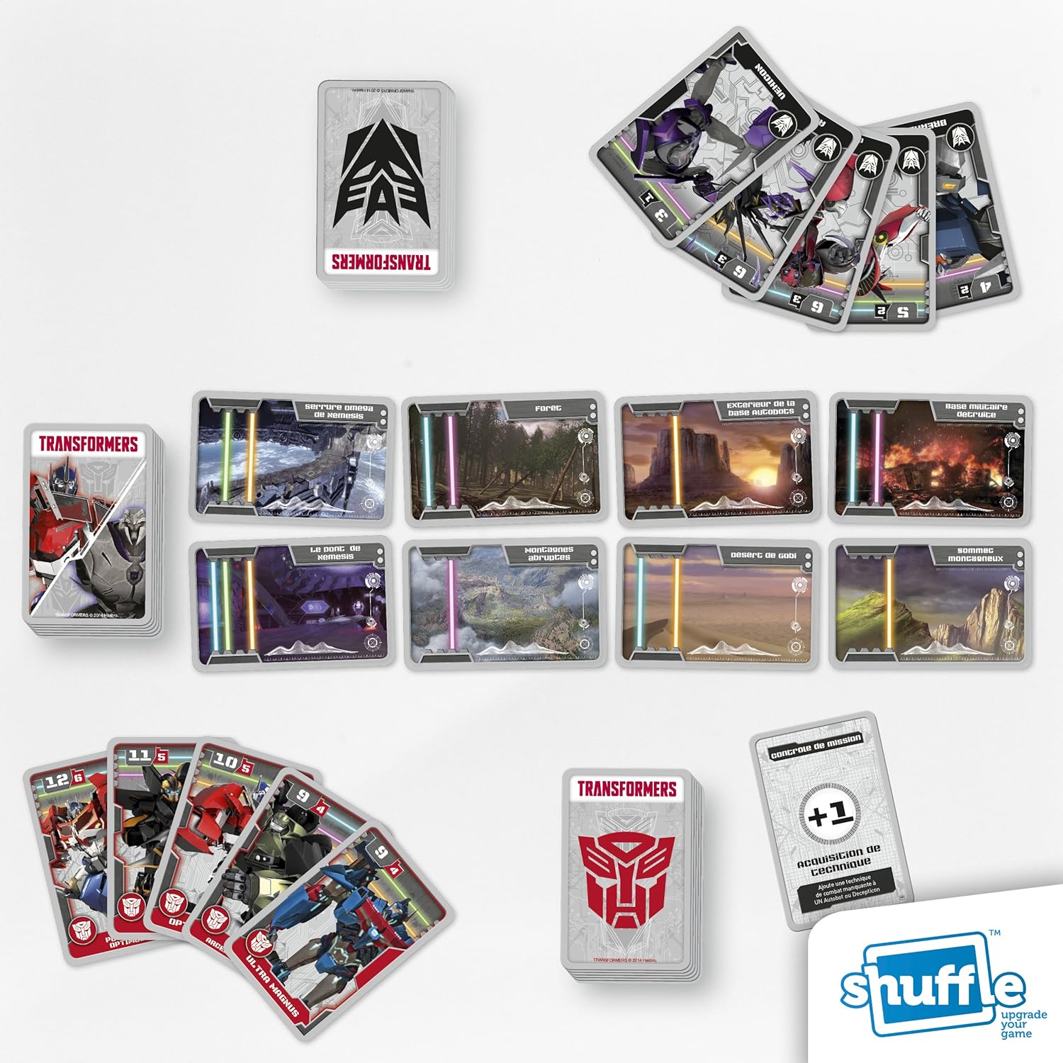 [Test] Jeu de Cartes Shuffle Transformers Jeuxvideoworld