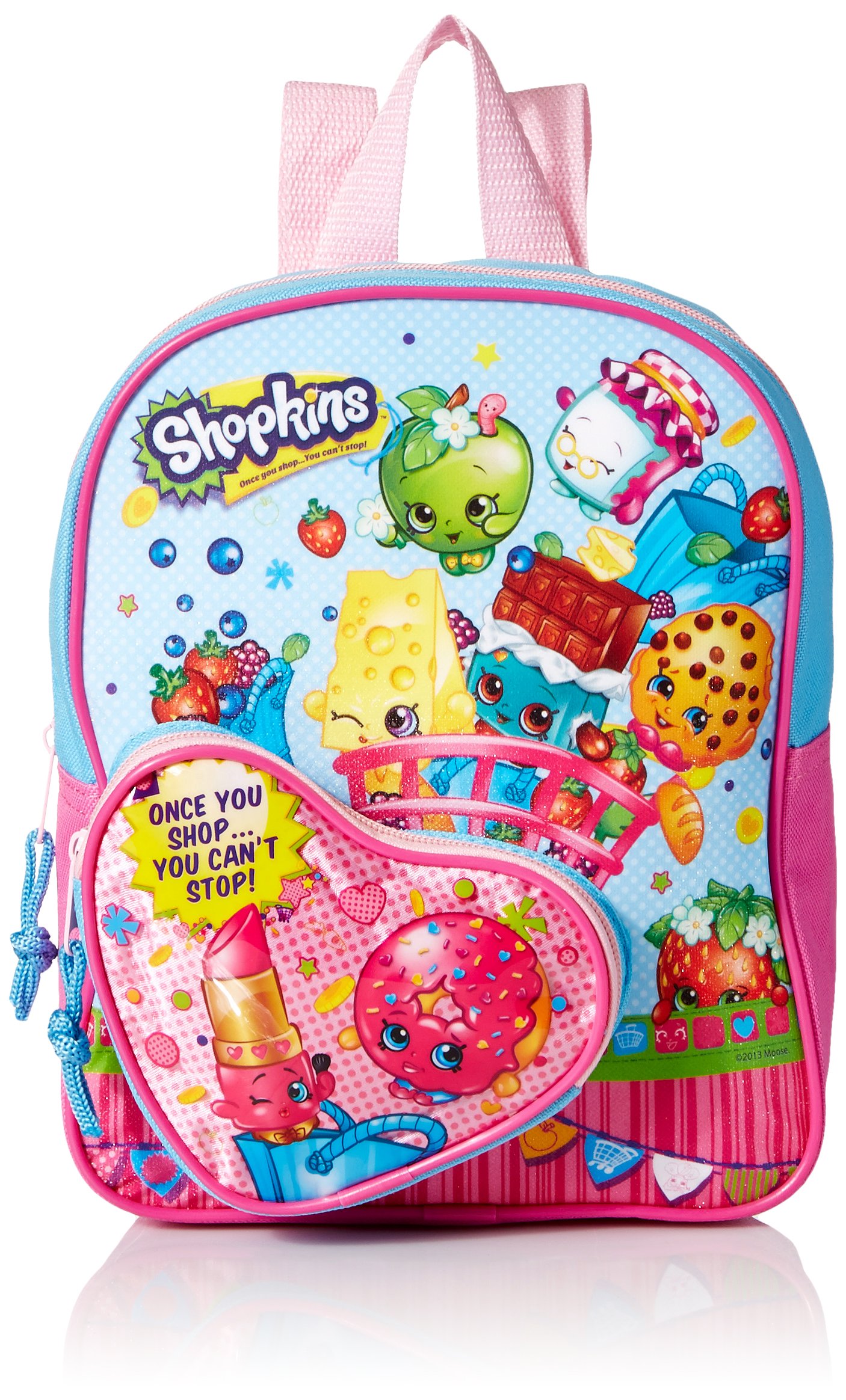 Girls' Shopkins 10 inch Mini Backpack with Heart Pocket Back to School