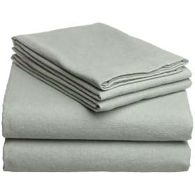 Pike Street Solid 135-Gram Flannel Sheet Sets