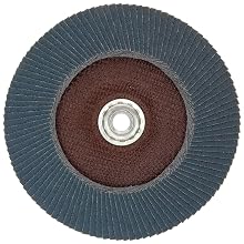 Norton 20X High Performance Abrasive Flap Disc, Type 27, Threaded Hole, Fiberglass Backing, Zirconia Alumina