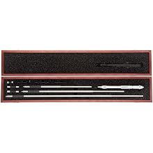 Starrett 124CZ Solid-Rod Vernier Inside Micrometer Set, 8-32" Range, 0.001" Graduation, +/-0.0001" Accuracy, With Case
