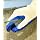 G & F 1607L Cut Resistant 100-Percent Kevlar Gloves, Heavy Weight Textured Blue Latex Coated, Large, 1-Pair