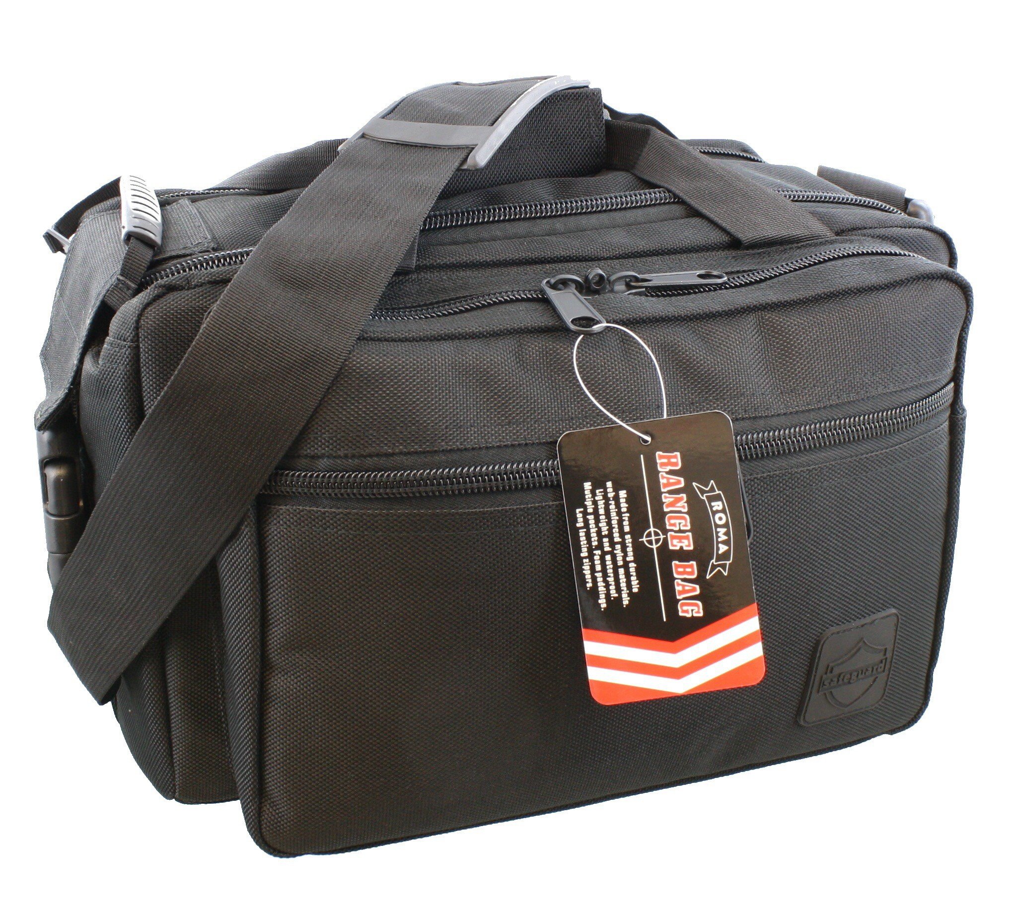 Roma Safeguard Deluxe Padded Tactical Lockable Range Bag + Bonus Pistol